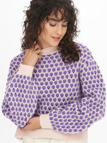 JDY Sweater 'Darlina' in Purple