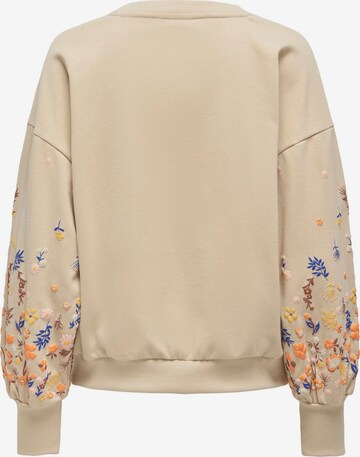 ONLY Sweatshirt 'BROOKE' i beige