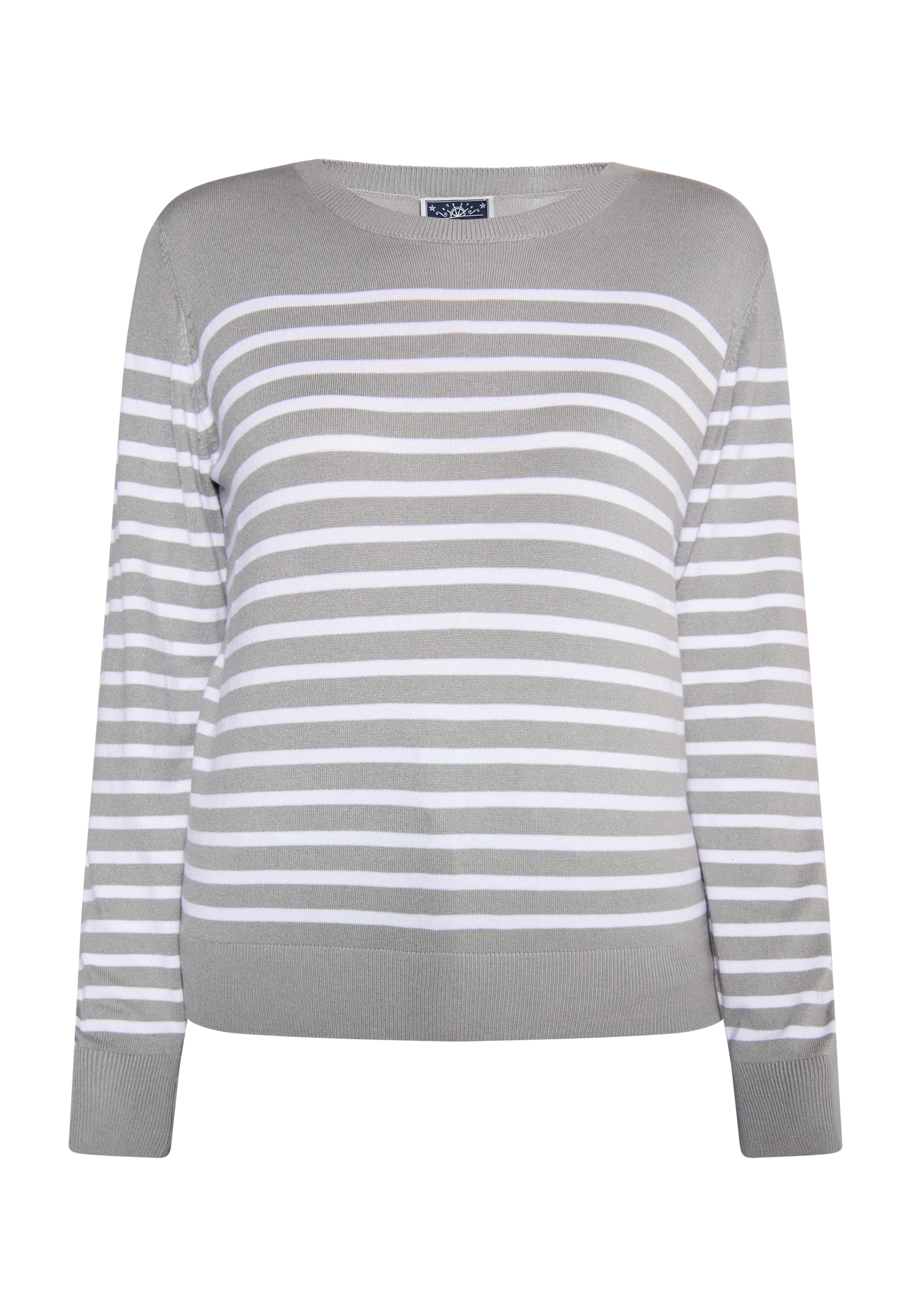 DreiMaster Maritim Sweater in Grey: front