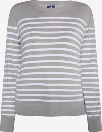 Pull-over DreiMaster Maritim en gris : devant