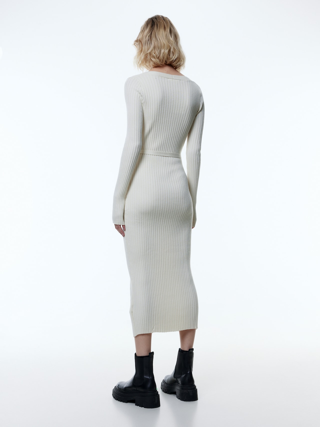 EDITED Robes en maille 'Gwenda' beige chiné