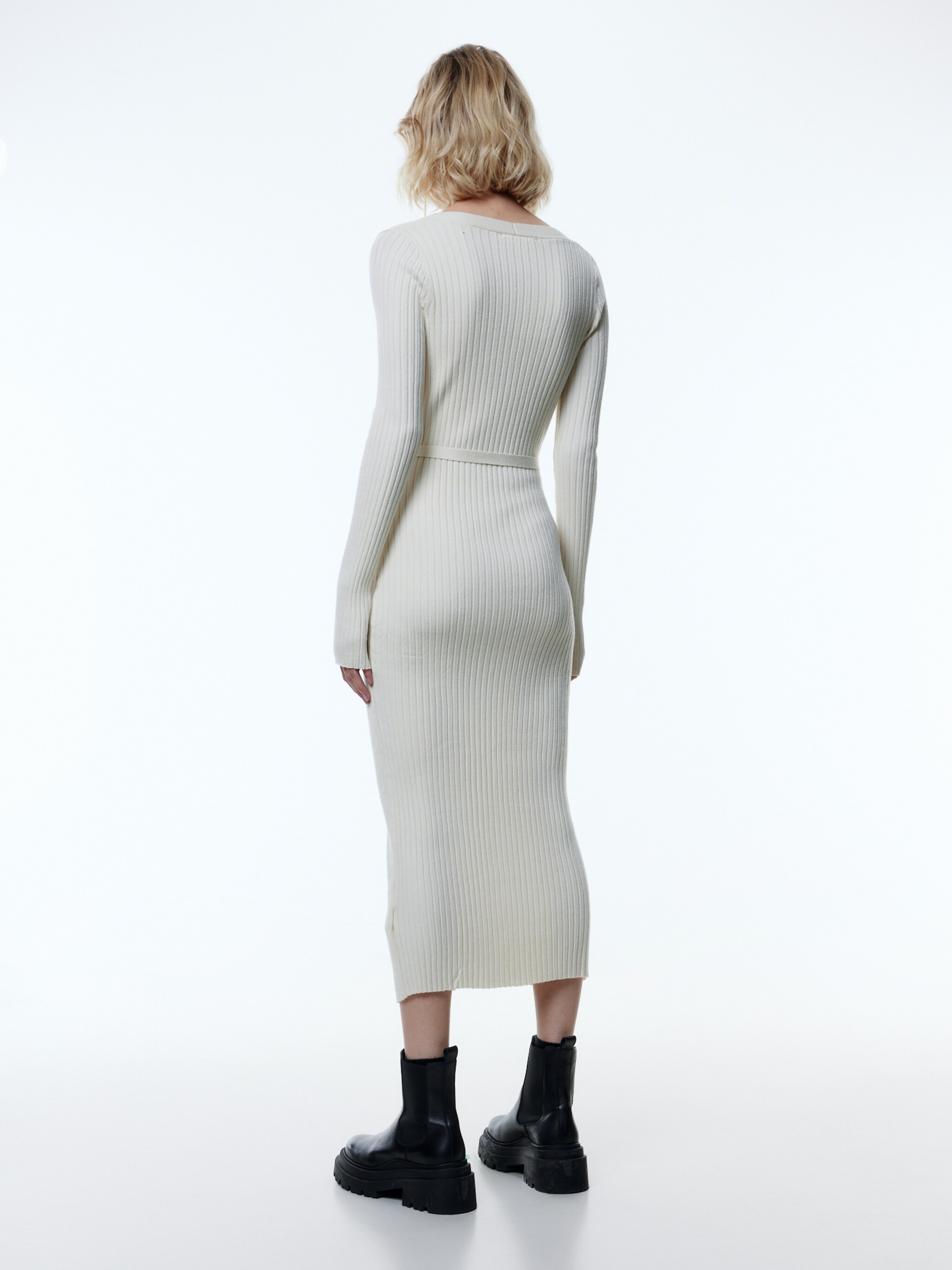 EDITED Produits Robes en maille 'Gwenda' beige chiné