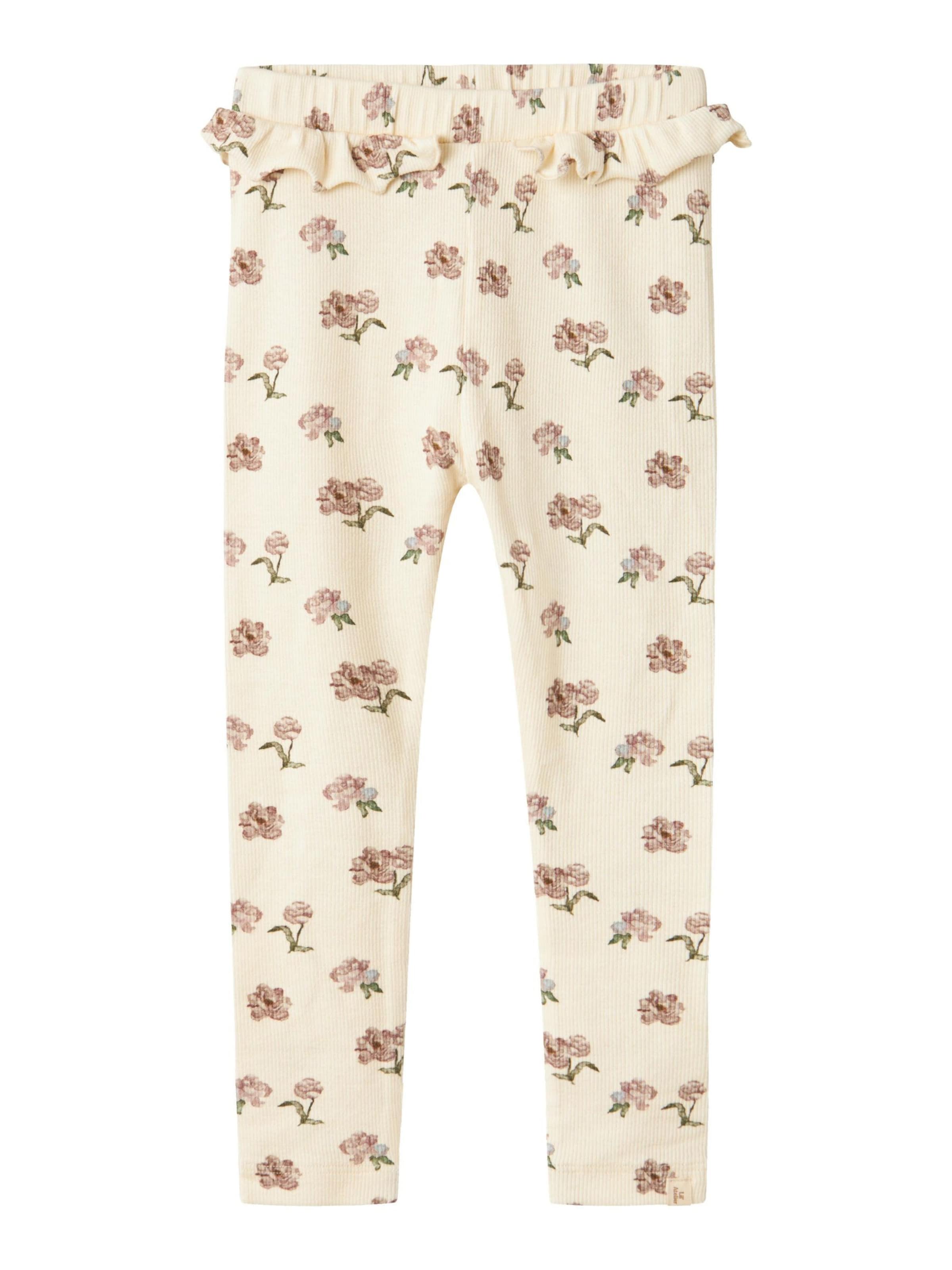 Lil'Atelier Skinny Leggings in Beige: front