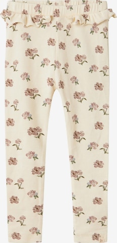 Skinny Leggings Lil' Atelier BABY en beige : devant