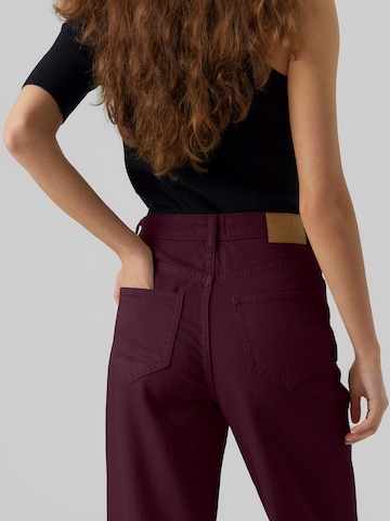 Wide Leg Jean 'VMTESSA' VERO MODA en rouge