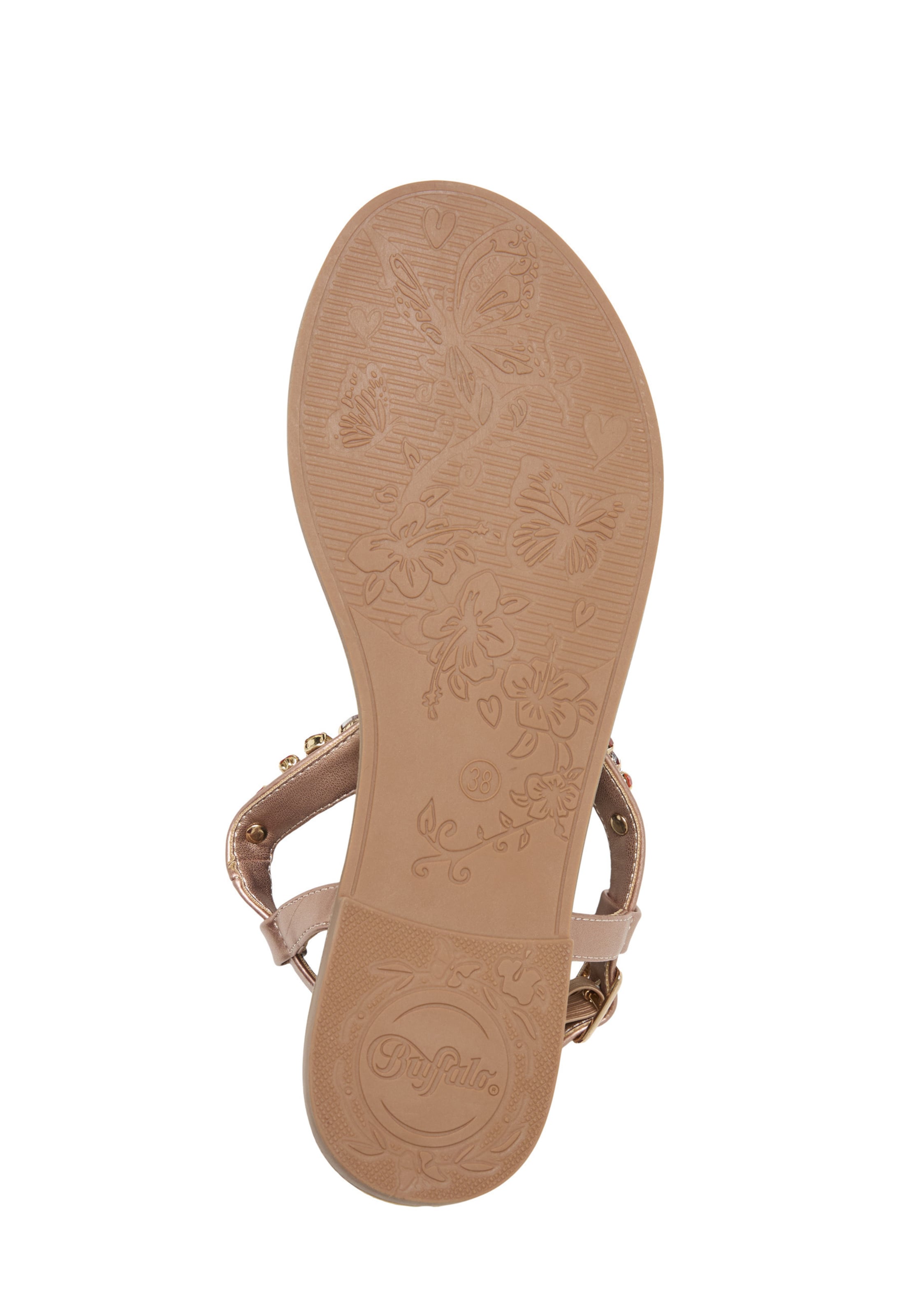 BUFFALO - Chinelos de dedo 'Kira Ice' em bege