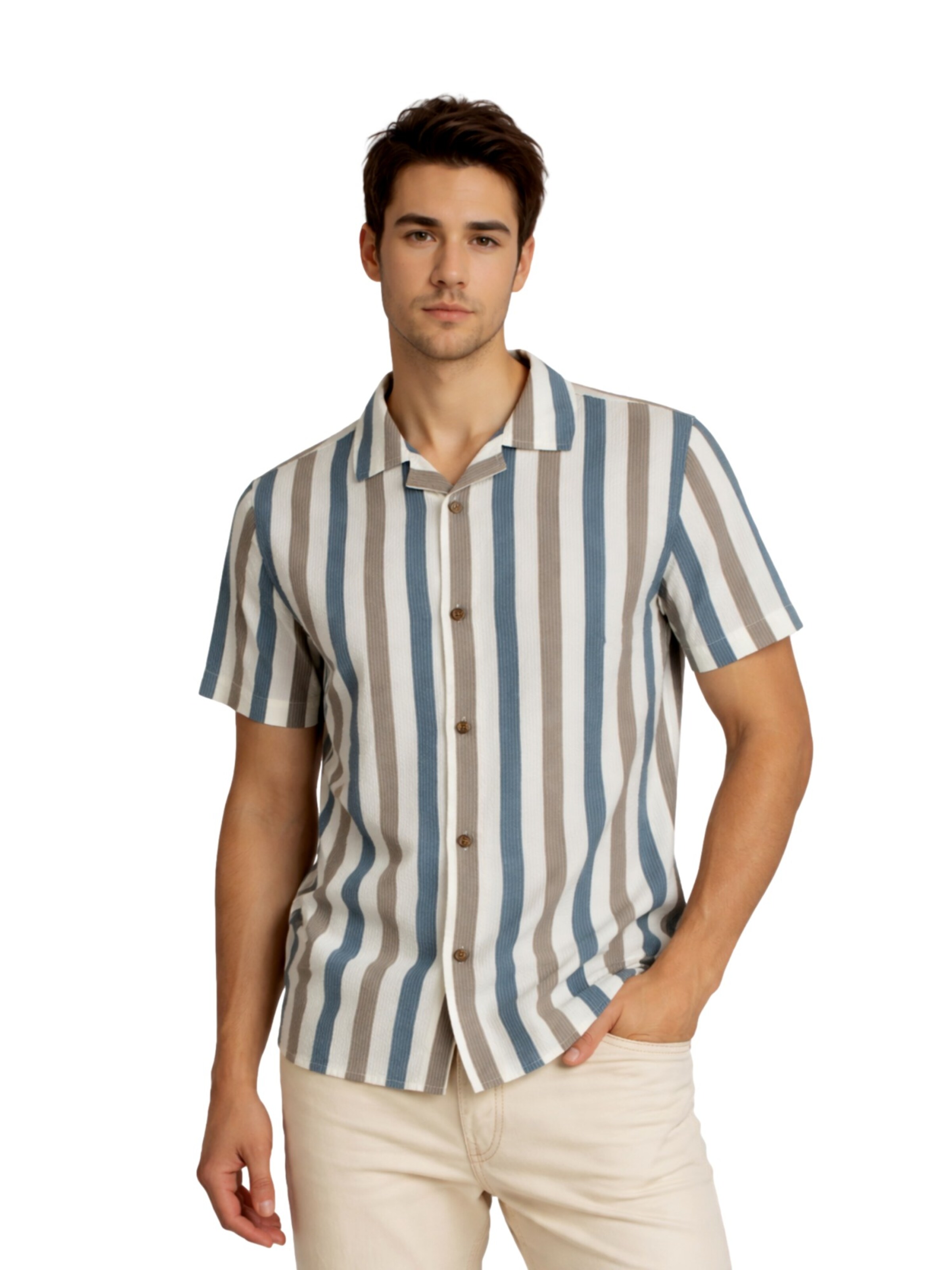 INDICODE Regular fit Overhemd in Gemengde kleuren: voorkant