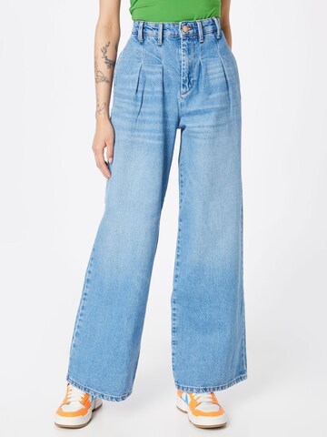 Noisy may Wide leg Jeans 'CINDY' i blå: framsida