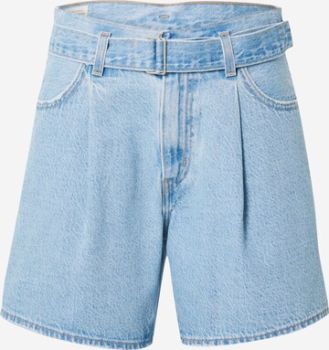 LEVI'S ® Regular Bandplooi jeans 'Belted Short WB' in Blauw: voorkant