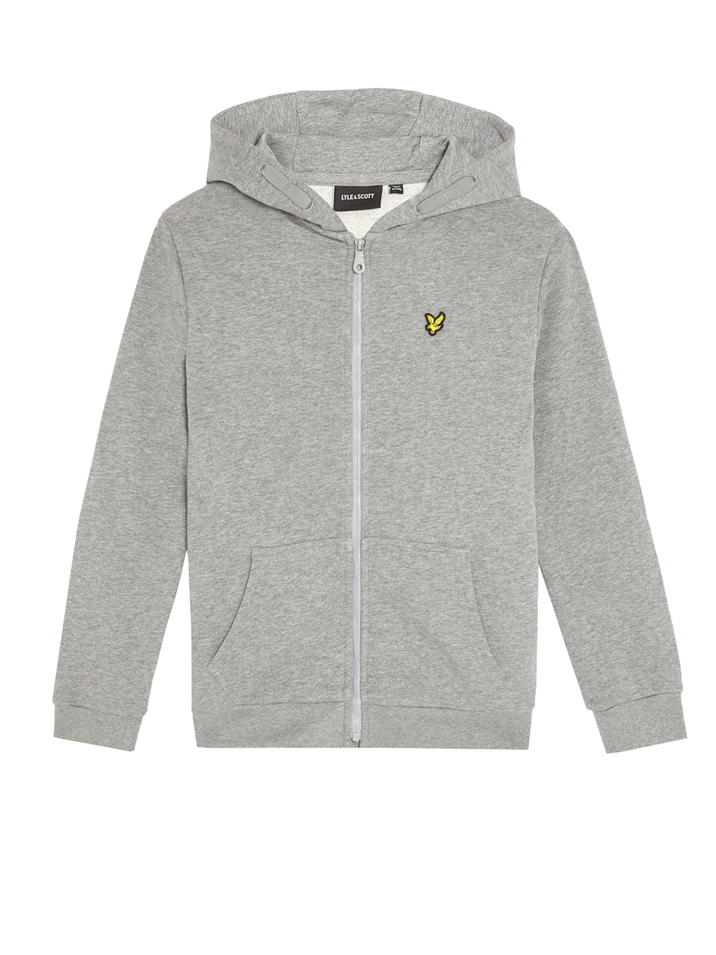 Veste de survêtement Lyle & Scott en gris : devant