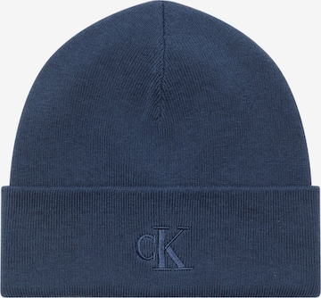 Bonnet Calvin Klein en bleu : devant