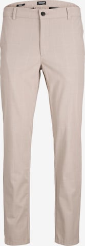 JACK & JONES Regular Trousers 'Ollie Benji' in Beige: front