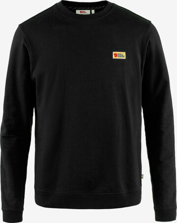 Fjällräven Sweatshirt 'Vardag' in Schwarz: predná strana