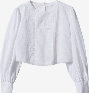 MANGO Blouse 'Closed' in White: front