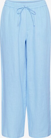 Cream Loose fit Pants 'Bellis' in Blue: front