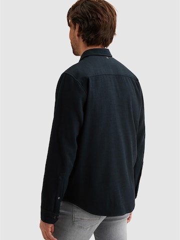 Fit confort Chemise 'Shirt jacket with texture' VANGUARD en bleu