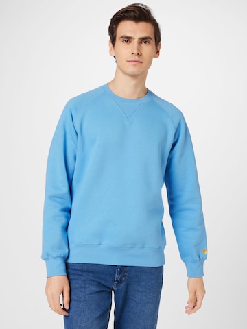 Carhartt WIP Sweatshirt 'Chase' in Blauw: voorkant