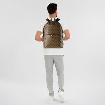GUESS Rucksack 'Milano' in Braun