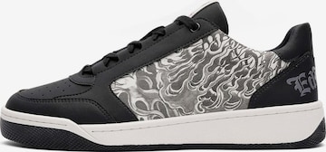 Ed Hardy Matalavartiset tennarit 'Flammen' värissä musta: etupuoli