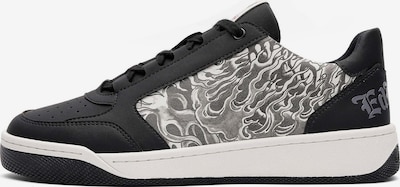 Ed Hardy Niske tenisice 'Flammen' u crna / bijela, Pregled proizvoda