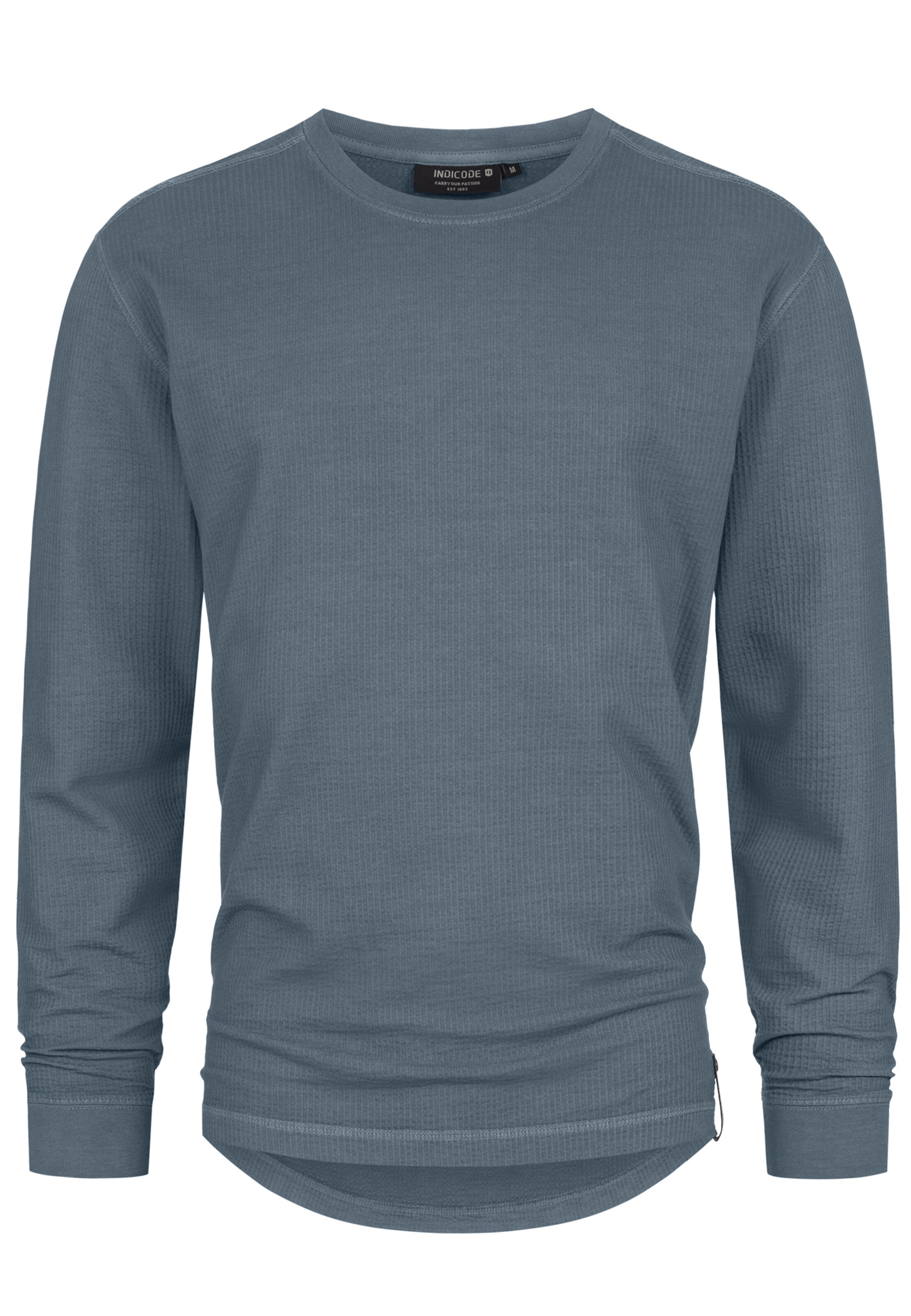 INDICODE JEANS Shirt 'Calo' in Blue: front