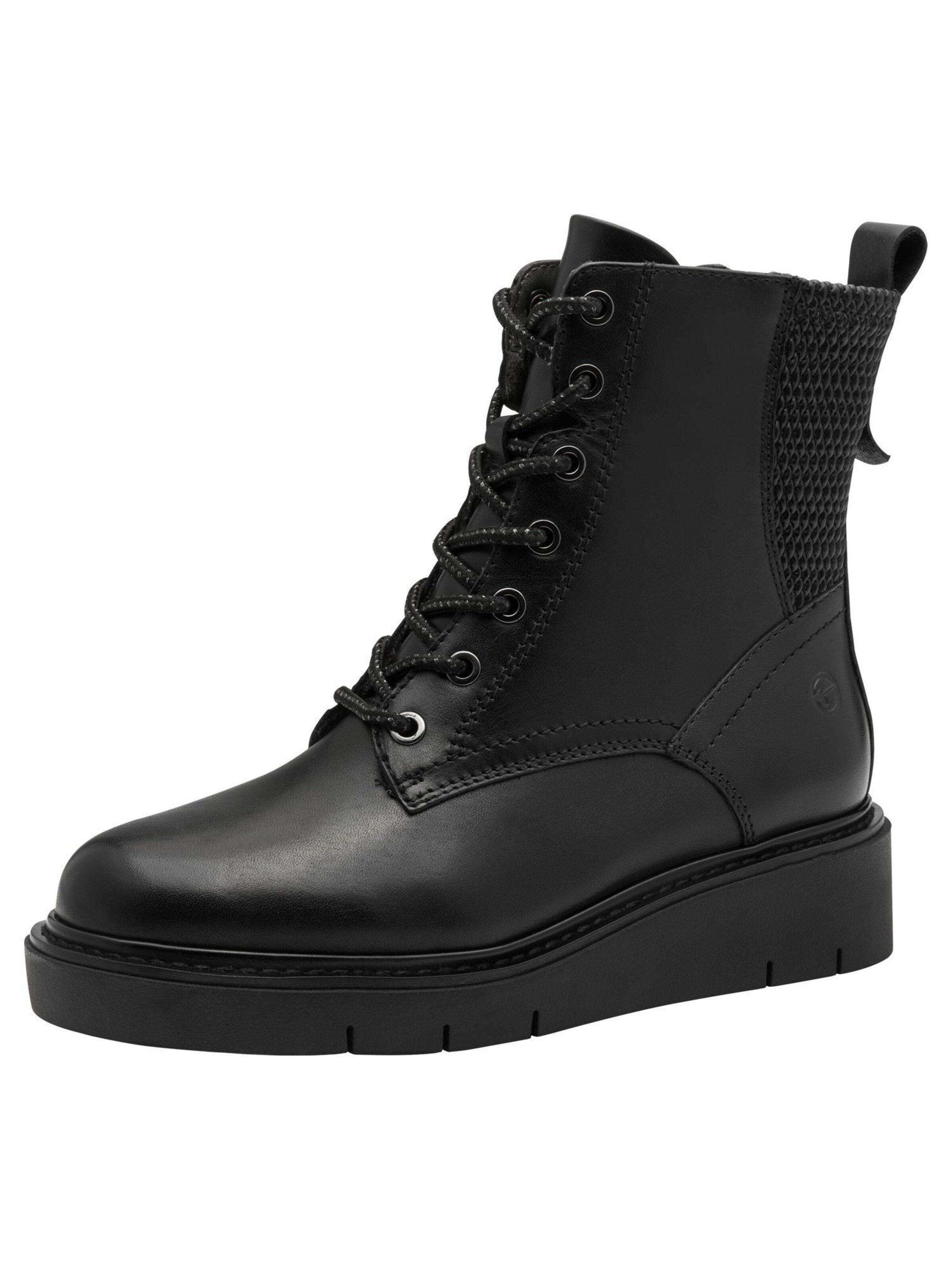 Tamaris Lace-up bootie in Black: front