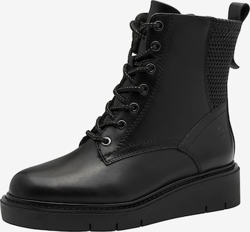 Bottines à lacets Tamaris en noir : devant