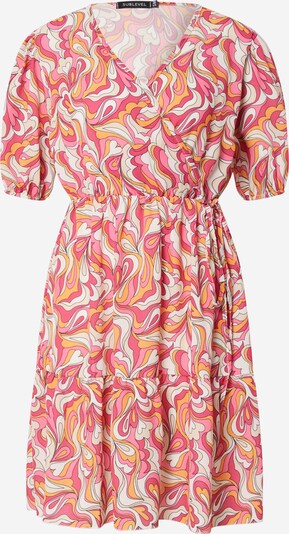 Sublevel Kleid in mandarine / pink / rosa / weiß, Produktansicht