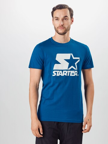 Starter Black Label Shirt in Blauw: voorkant