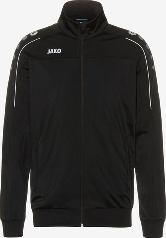 JAKO Athletic Jacket 'Classico' in Black: front