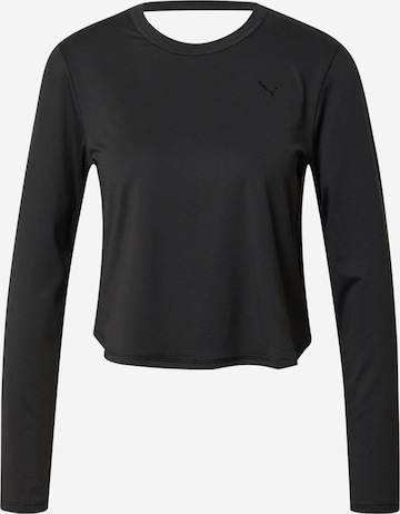 T-shirt fonctionnel PUMA en noir : devant