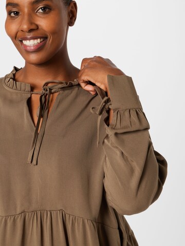 Noisy May Curve Blouse 'AYTA' in Brown