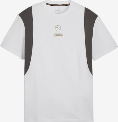 PUMA T-Shirt in senf / schwarz / weiß, Produktansicht