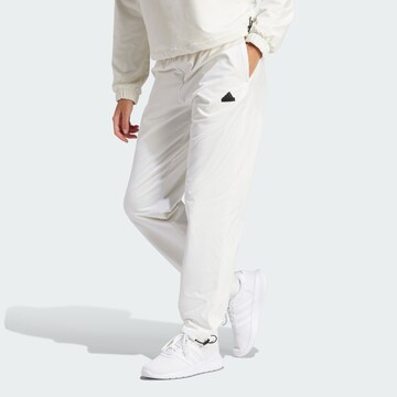 ADIDAS SPORTSWEAR Regular Workout Pants ' City Escape' in White: front