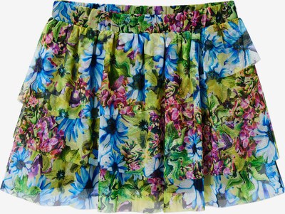 Desigual Falda 'Garden' en azul claro / verde hierba / baya / negro, Vista del producto