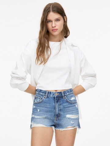 Pull&Bear regular Jeans i blå: forside
