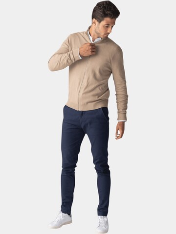 TEESHOPPEN Knit Cardigan in Beige