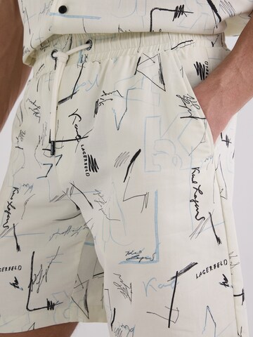 Regular Pantalon Karl Lagerfeld en beige