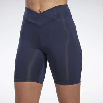 Reebok Skinny Sportbroek in Blauw