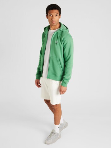 ADIDAS ORIGINALS Sweatjacke 'Trefoil Essentials' in Grün