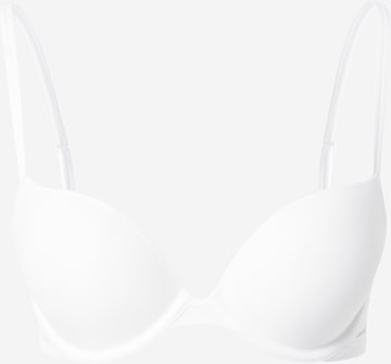 Calvin Klein Underwear T-särgi rinnahoidja Rinnahoidja 'Marquisette', värv valge: eest vaates