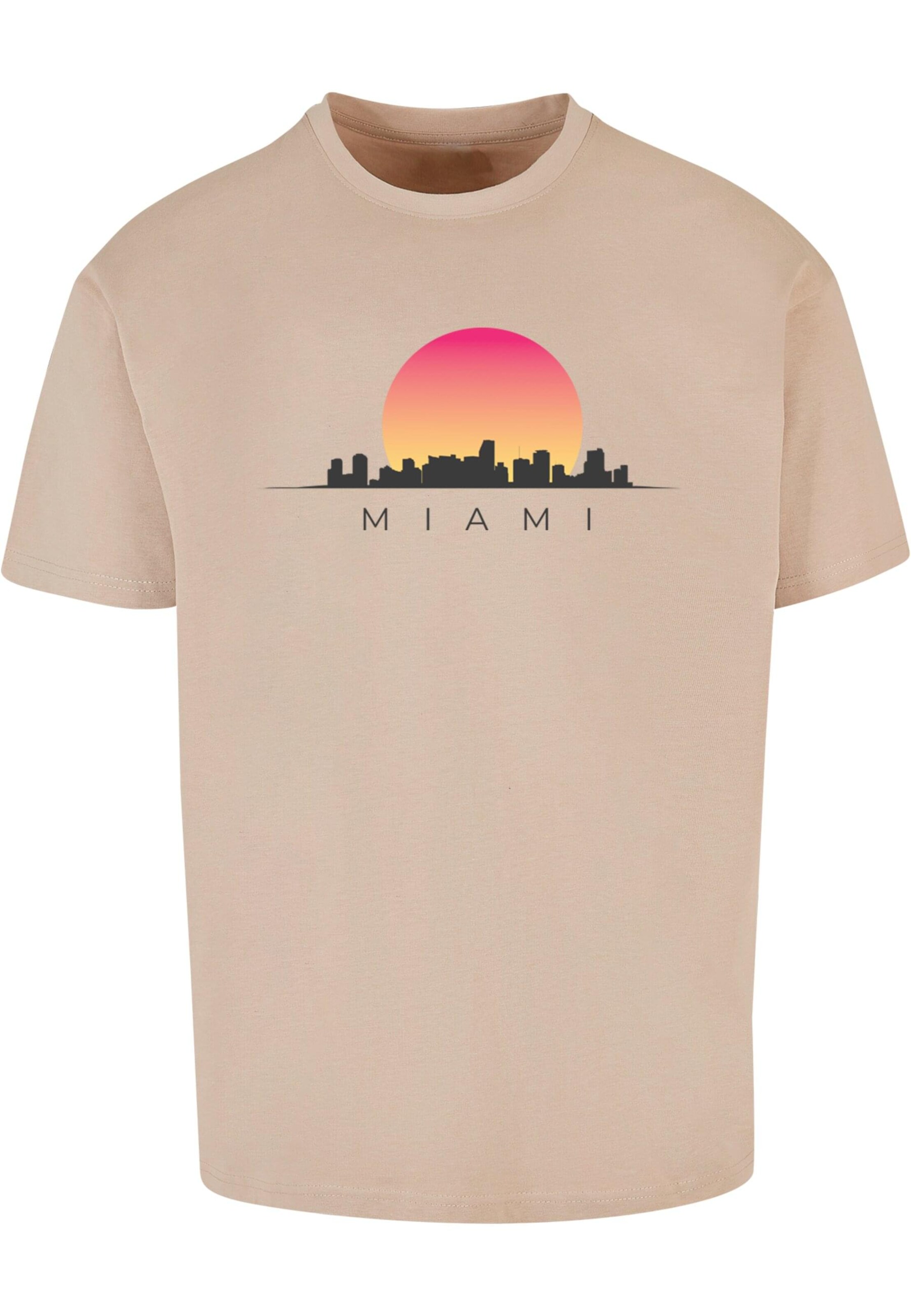 T-Shirt 'Miami' Merchcode en beige : devant
