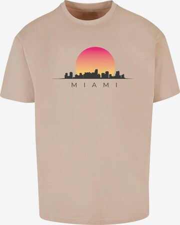 Merchcode Shirt 'Miami' in Beige: predná strana