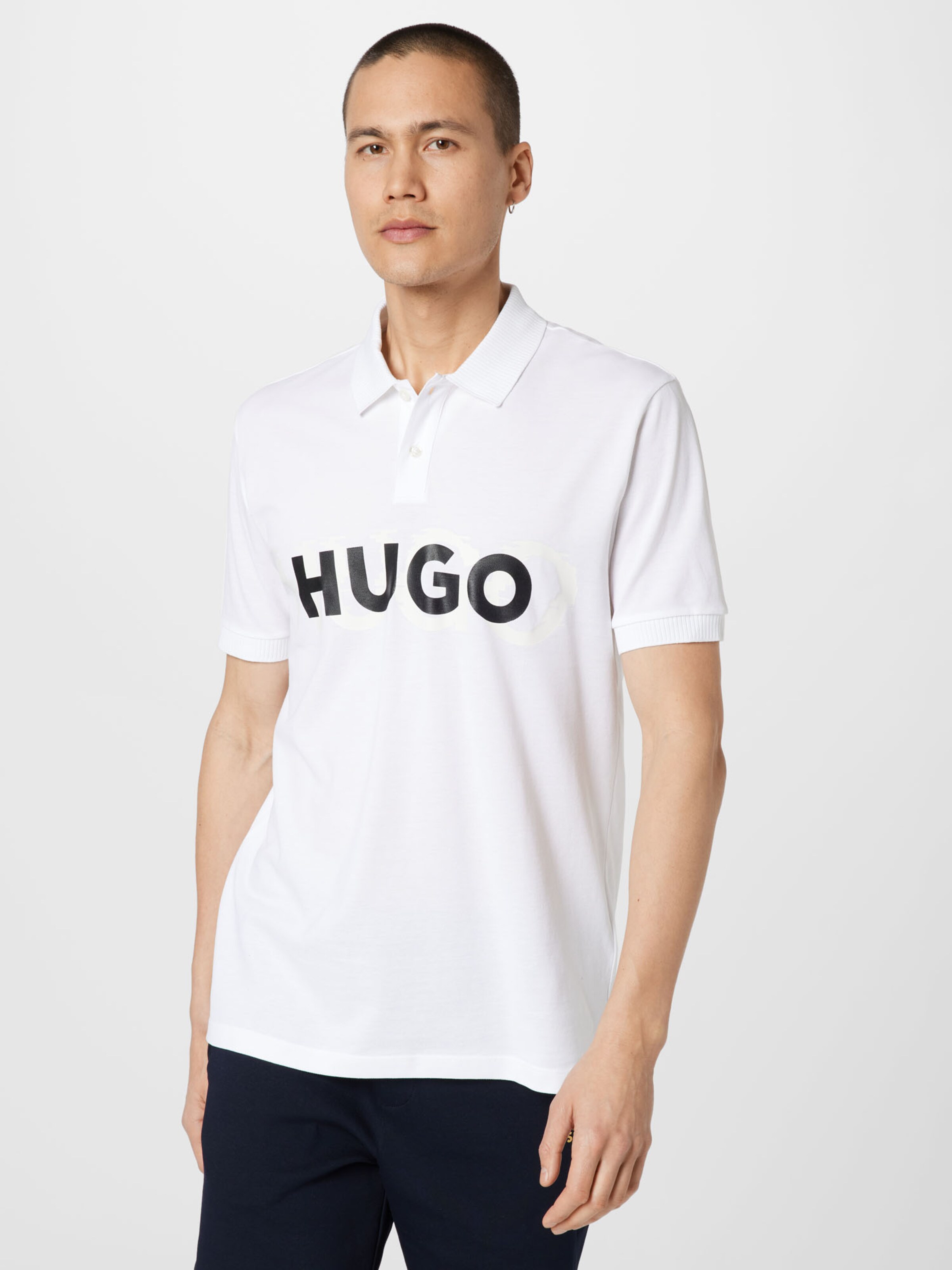 Männer Shirts HUGO Shirt 'Dristofano' in Weiß - KK26569 Männer Shirts HUGO Shirt 'Dristofano' in Weiß - KK26569