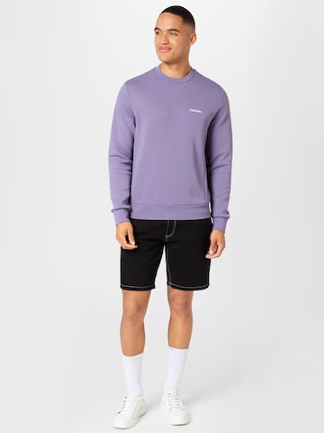 Sweat-shirt Calvin Klein en violet