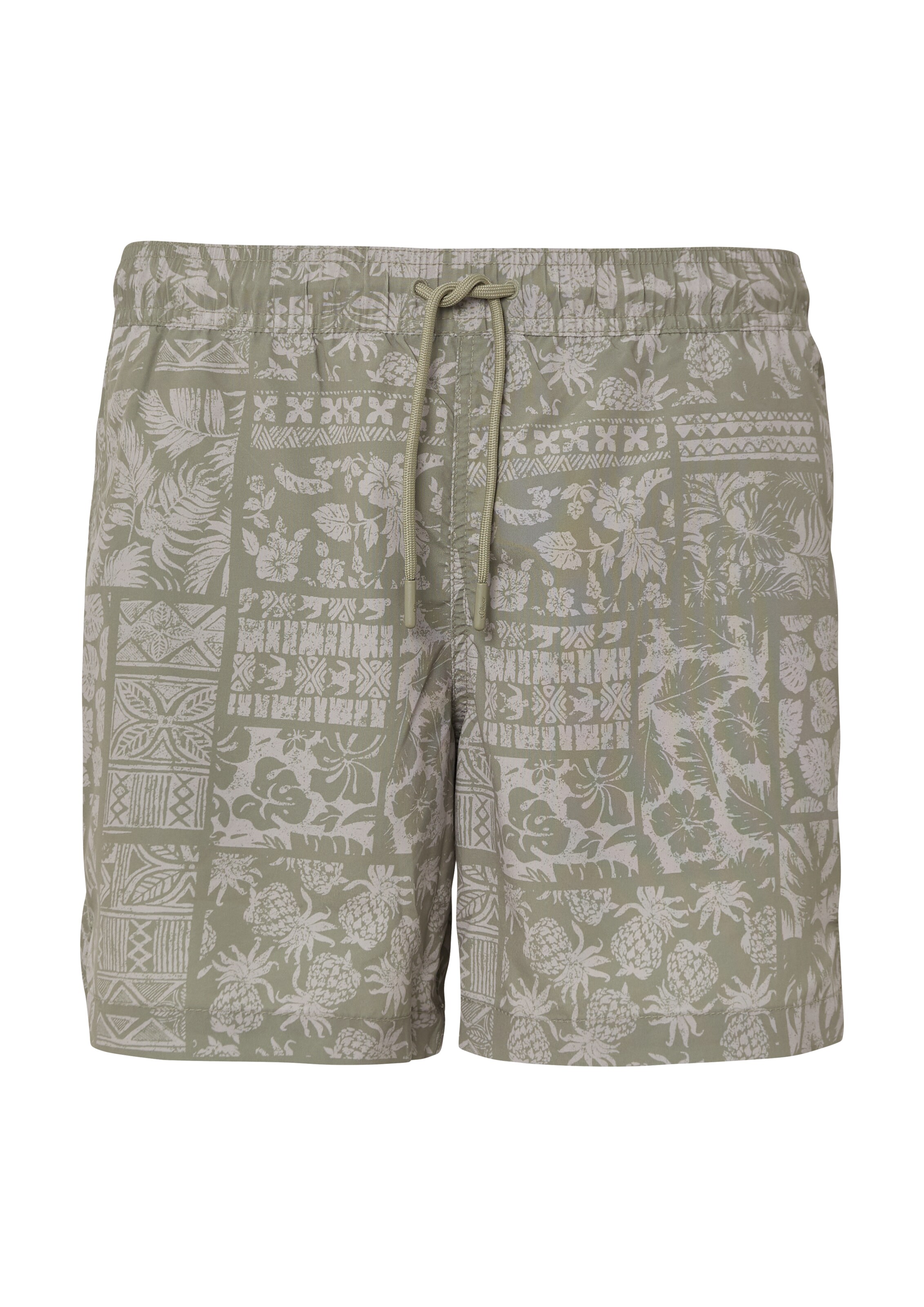 s.Oliver Zwemshorts in Groen: voorkant