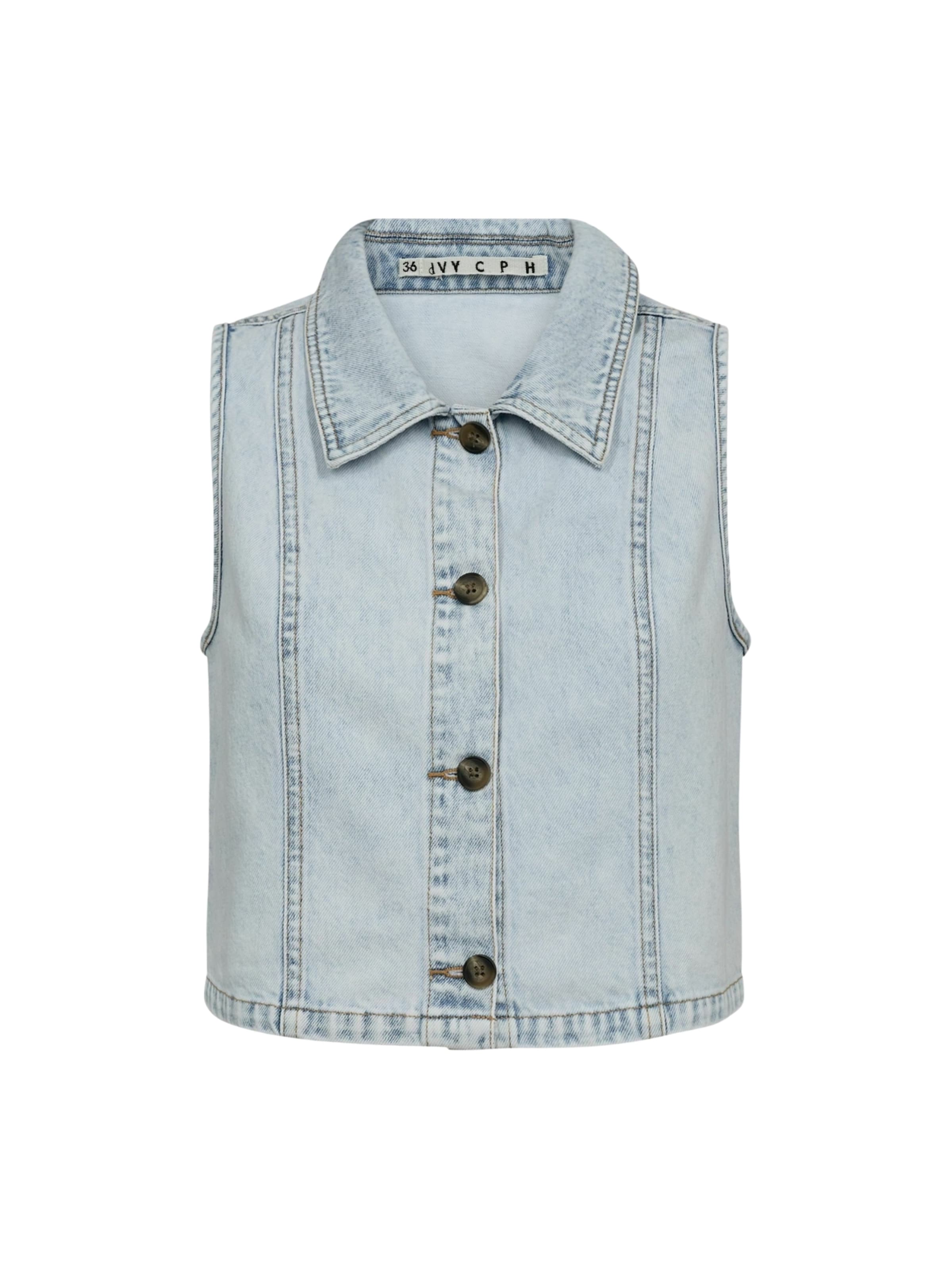 Ivy Copenhagen Bodywarmer ' IVY-Karla ' in Blauw: voorkant