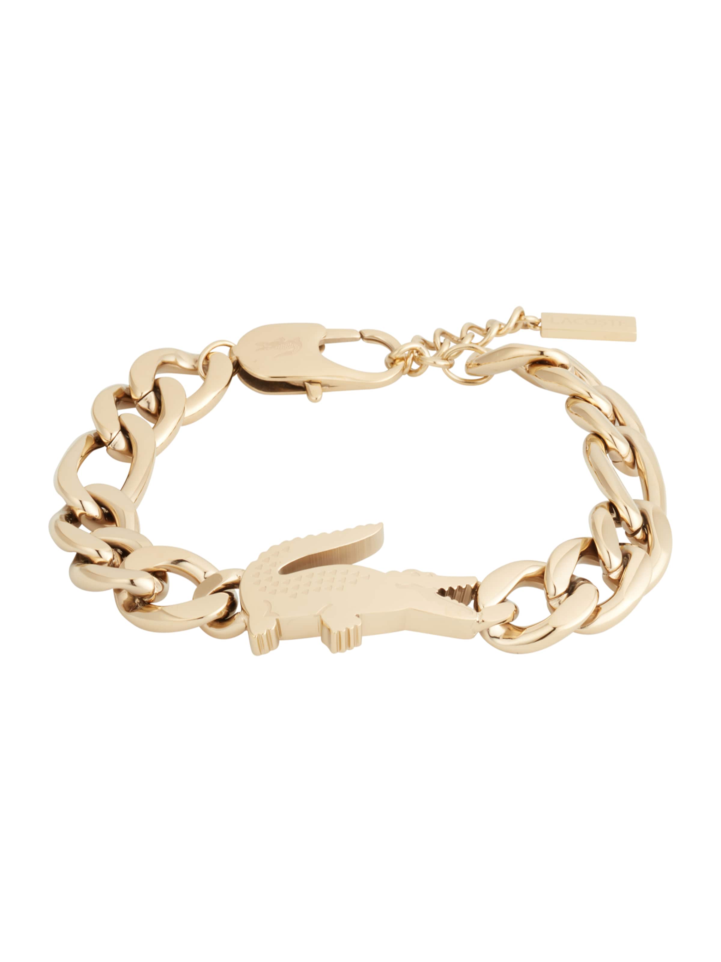 Bracelet 'CROCODILE' LACOSTE en or : devant