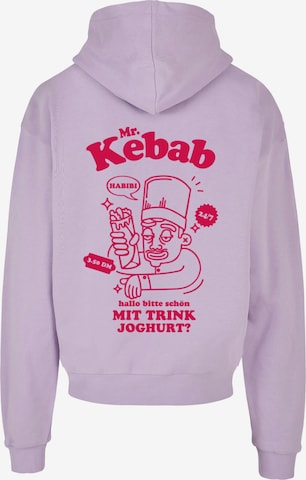 Merchcode Sweatshirt 'Mr Kebab' in Purple