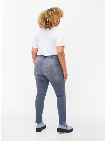 Zizzi Skinny Jeans 'Nille' in Grijs